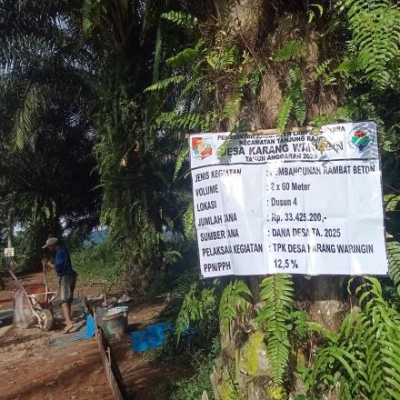 Rambat beton dusun 04 2x60 meter 