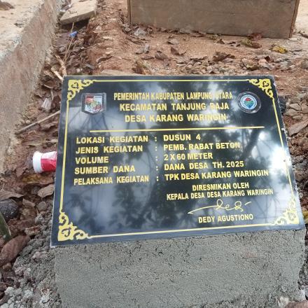 Rambat beton dusun 04 2x60m 